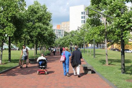 フィラデルヒィア ペンシルバニア 米国 ペンシルバニアの州立大学 ペンシルベニア州立大学 中庭建築 の写真素材 画像素材 Image