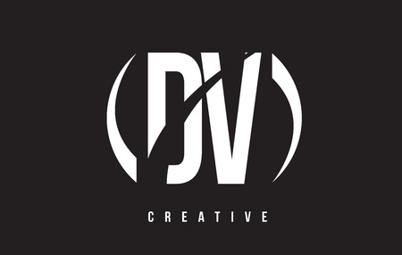 dv d v white letter logo design with white background vector dv letter