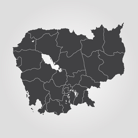 カンボジアの地図 ベクトルのイラスト 世界地図のイラスト素材 ベクタ Image カンボジアの地図 ベクトルのイラスト 世界地図のイラスト素材 ベクタ Image