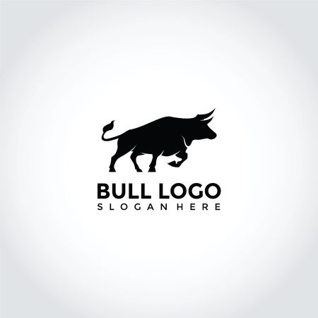 Bull Silhouette Logo Template Design Vector Illustrator Eps 10 Stock Bull Silhouette Logo Template Design Vector Illustrator Eps 10 Stock