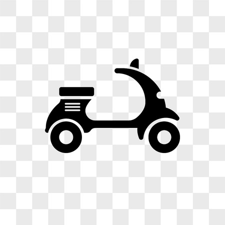Scooter Bike Vector Icon Isolated On Transparent Background Logo Concept Stock Scooter Bike Vector Icon Isolated On Transparent Background Logo Concept Stock