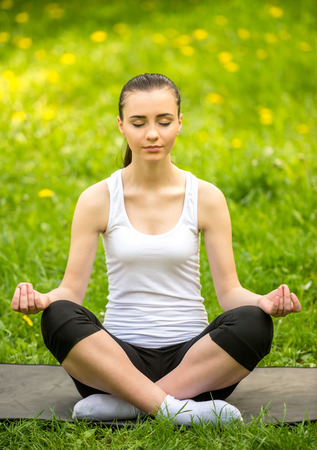 yoga on the mat