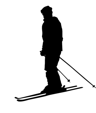 スキー シルエット コレクションです のイラスト素材 ベクタ Image スキー シルエット コレクションです のイラスト素材 ベクタ Image