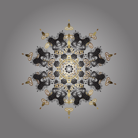 かわいい シンプルなベクトルの雪片 織物 包装紙 ポストカードとポスターのグラフィック デザインは クリスマス冬の背景描画スタイルを手します ベクター デザイン 冬は 手描きのスノーフレークをいたずら書き のイラスト素材 ベクタ Image