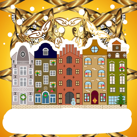 木々と冬の街 かわいい家 冬が来る背景の上に 自然の風景 ベクトルイラスト 自然と家々のある風景 休日ベクトルイラスト のイラスト素材 ベクタ Image 木々と冬の街 かわいい家 冬が来る背景の上に 自然の風景 ベクトルイラスト 自然と家々のある風景 休日ベクトルイラスト のイラスト素材 ベクタ Image