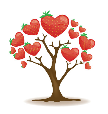 Strawberry tree vector