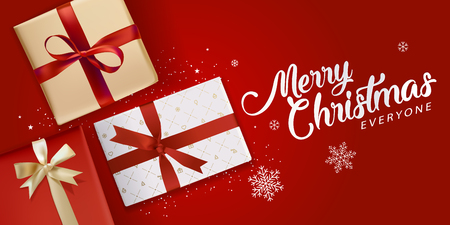christmas greeting card vector illustration concept for greeting