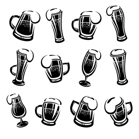 ビールのアイコンを設定 のイラスト素材 ベクタ Image