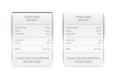 領収書印刷白書空白ベクトル 白い背景の分離されたショップの領収書や請求書 のイラスト素材 ベクタ Image 領収書印刷白書空白ベクトル 白い背景の分離されたショップの領収書や請求書 のイラスト素材 ベクタ Image