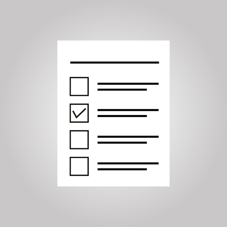 clipboard with sheet of paper modern style vector illustration modern clipboard