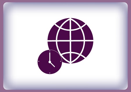 Globe icon Stock Photo