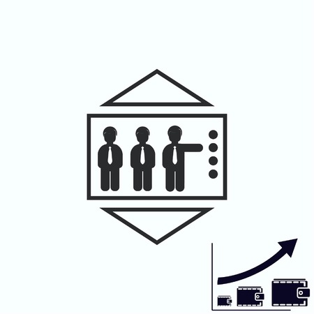 エレベーター エレベーターやリフトのアイコン シンボル ベクトル図です のイラスト素材 ベクタ Image