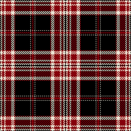 タータンのシームレスなパターン背景 赤 黒と白のチェック柄 タータン チェック フランネル シャツ パターン トレンディなタイル ベクトル イラスト壁紙 のイラスト素材 ベクタ Image