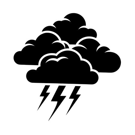 black clouds with lightning bolts clip art preview