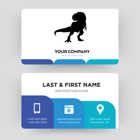 t rex business card design template visiting for your company