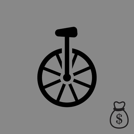 一輪車アイコン株式ベクトル イラスト フラット デザインのイラスト素材 ベクタ Image