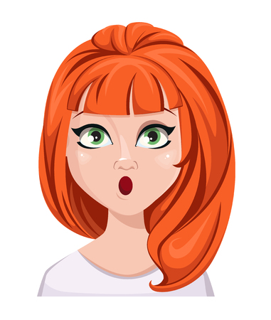 赤毛の女性の表情 笑い 女性の感情魅力的な漫画のキャラクター ベクトルイラストは 白い背景に分離されています のイラスト素材 ベクタ Image 赤毛の女性の表情 笑い 女性の感情魅力的な漫画のキャラクター ベクトルイラストは 白い背景に分離されています のイラスト素材 ベクタ Image