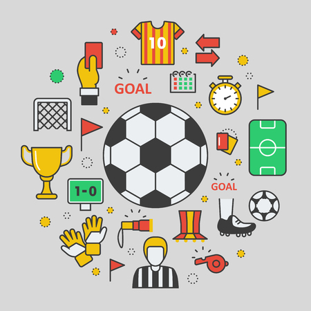 ボールとスポーツ要素サッカー サッカー ライン アート薄いベクトル アイコンを設定します のイラスト素材 ベクタ Image ボールとスポーツ要素サッカー サッカー ライン アート薄いベクトル アイコンを設定します のイラスト素材 ベクタ Image