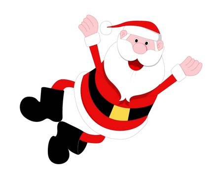 Happy santa illustration Vector Illustration