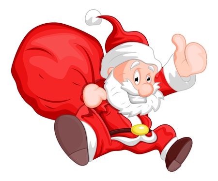 Santa - christmas Vector Illustration