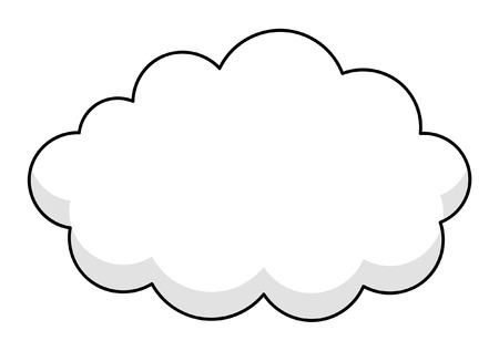 ふわふわ雲のバナー のイラスト素材 ベクタ Image
