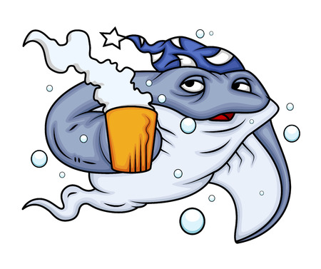 睡眠のウナギの魚 のイラスト素材 ベクタ Image 睡眠のウナギの魚 のイラスト素材 ベクタ Image