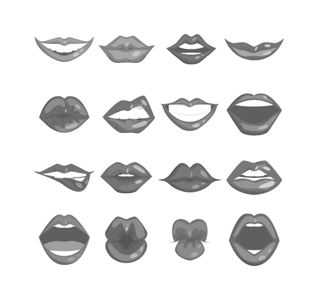 口の形のすべての種類 女性の唇を設定します のイラスト素材 ベクタ Image 口の形のすべての種類 女性の唇を設定します のイラスト素材 ベクタ Image