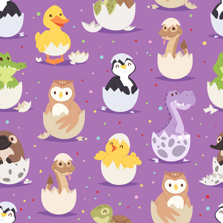 卵から雛と爬虫類のハッチ 胎児動物のベクトル イラスト のイラスト素材 ベクタ Image 卵から雛と爬虫類のハッチ 胎児動物のベクトル イラスト のイラスト素材 ベクタ Image