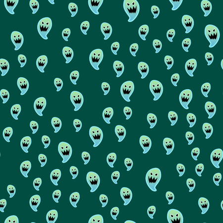 不気味な幽霊キャラ怖い休日モンスター コスチューム悪シルエット不気味なファントムの幽霊妖怪ベクトル イラストを漫画します のイラスト素材 ベクタ Image