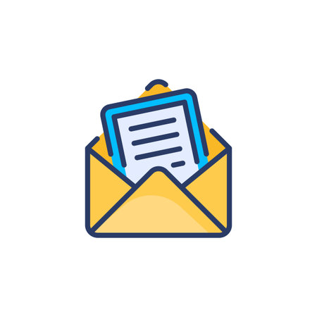 Invitation icon in vector logotype