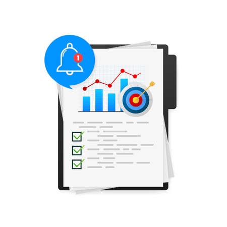 3d target raise for concept design vector illustration development strategy