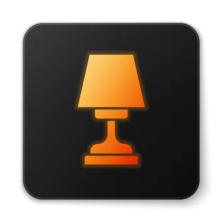 black square table lamp