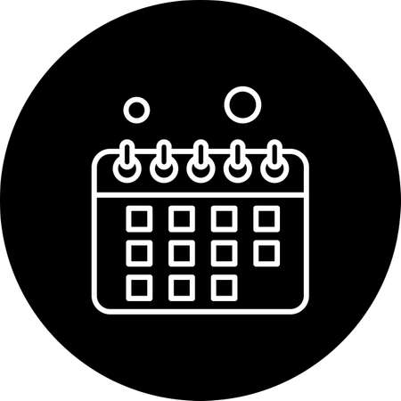 Events Icon White Stock Vector Illustration and Royalty Free Events Icon  White Clipart