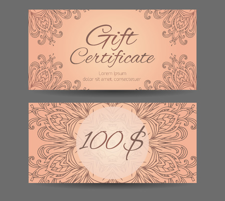 yoga gift certificate template