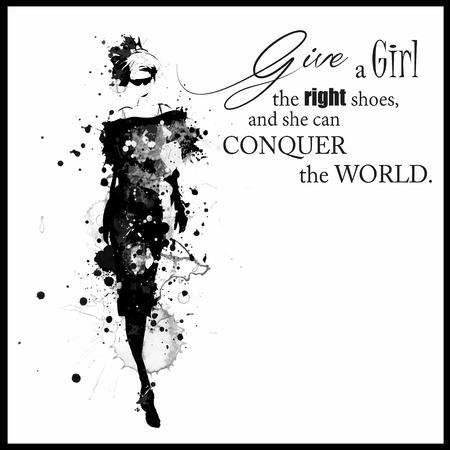 ファッション ドレス モダン ガールに引用 ベクター アートです のイラスト素材 ベクタ Image ファッション ドレス モダン ガールに引用 ベクター アートです のイラスト素材 ベクタ Image