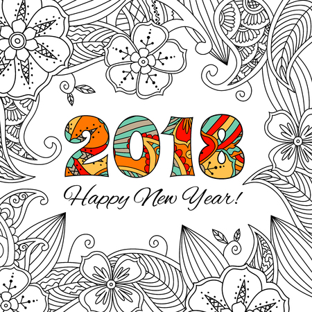 花の背景に数字 18 で年賀状 Zentangle スタイルに影響を与えた 禅のカラフルなグラフィック カレンダー お祝いカード 塗り絵のイメージです 編集可能なベクトル図 のイラスト素材 ベクタ Image 花の背景に数字 18 で年賀状 Zentangle スタイルに影響を与えた 禅のカラフルなグラフィック カレンダー お祝いカード 塗り絵のイメージです 編集可能なベクトル図 のイラスト素材 ベクタ Image