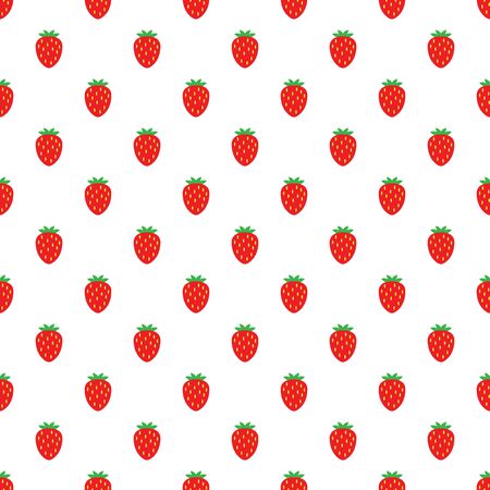 Strawberry background seamless. vector strawberry pattern