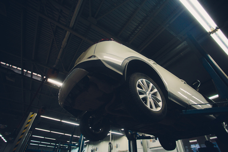 the bottom of the jeep car bottom off road vehicle car repair