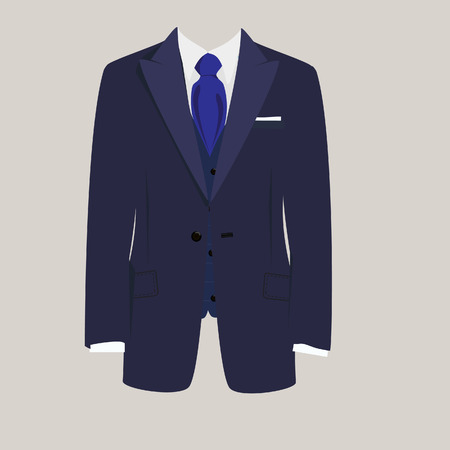 Illustration of  man suit, tie, business suit,  business, mens suit, man in suit - 36306264