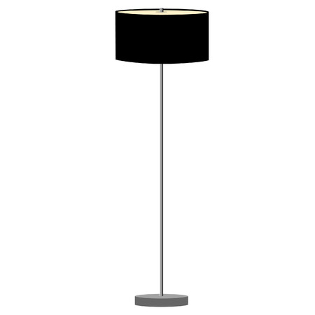 Schwarz Stehleuchte Vektor-Illustration. Stehlampe. Moderne Lampe - 44097085