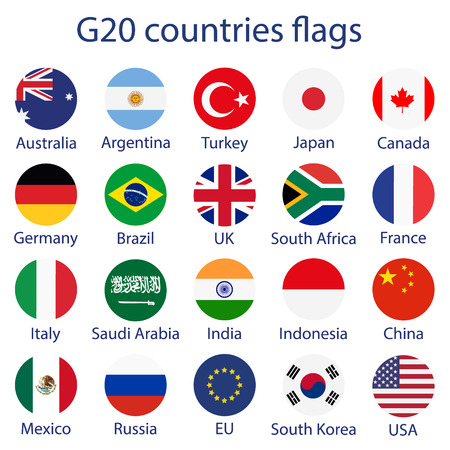 G20諸国 旗コレクションセット インド ロシア 中国 フランス