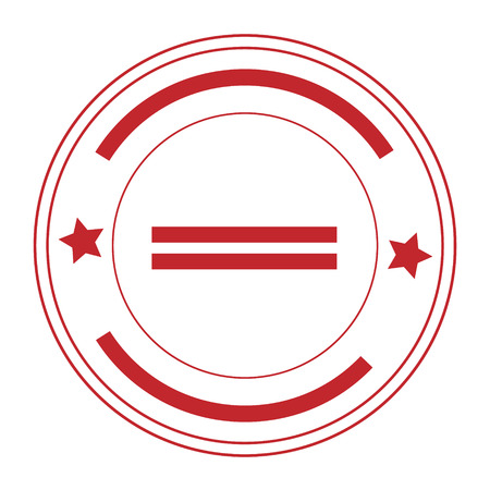 ラスターイラスト赤丸ゴムスタンプは白い背景に隔離 の写真素材 画像素材 Image