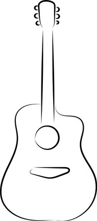 pics Guitar Clipart Outline guitar outline stock illustrations