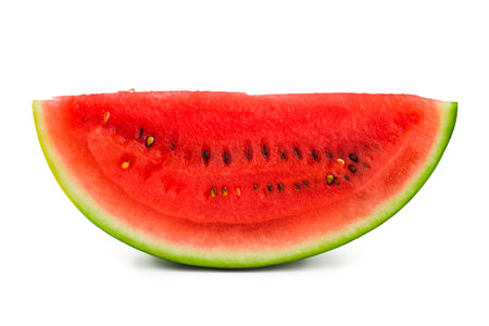 Watermelon slice isolated on white background - 7663797