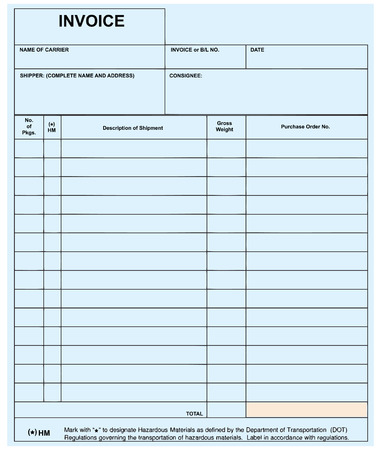 standard not completed form invoice vector illustration royalty vector standard form