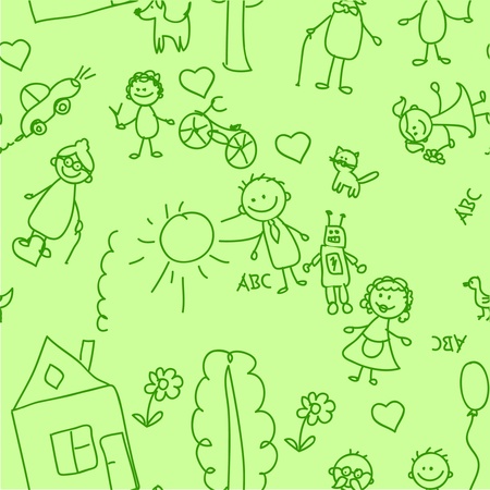 子手のデッサン家犬太陽虹近くの子供たちと幸せな家族のイラスト 子供鉛筆絵画ベクトルのイメージ スケッチ漫画落書きセット お菓子ロリポップ食べ物赤ちゃんおもちゃ動物 のイラスト素材 ベクタ Image