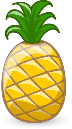 Cartoon pineapple Illustration