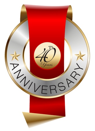 40th anniversary royalty free cliparts vectors and stock