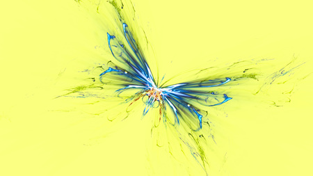 ネオン蝶 芸術的な水のスプラッシュ 3 D のシュールなイラスト 神聖な幾何学 神秘的なサイケデリックなリラクゼーション パターン フラクタルの抽象的なテクスチャです デジタル アート グラフィック占星術魔法 の写真素材 画像素材 Image