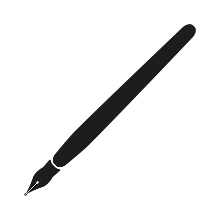 the fountain pen icon fountain pen symbol flat vector